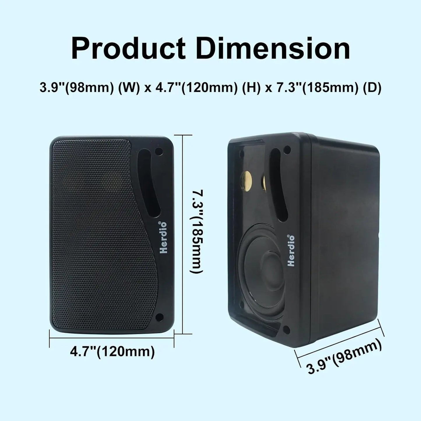 Passive Outdoor Speakers Wired Waterproof 200W