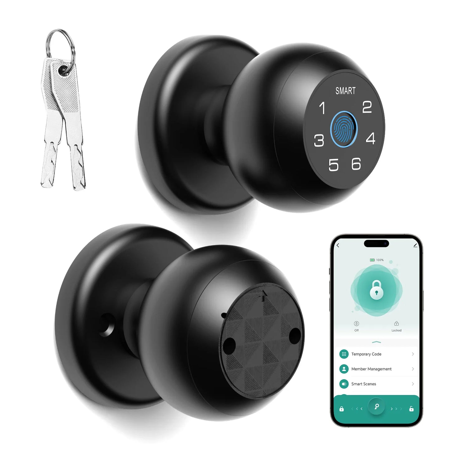 Smart Lock Fingerprint Door Lock App Control Passcode